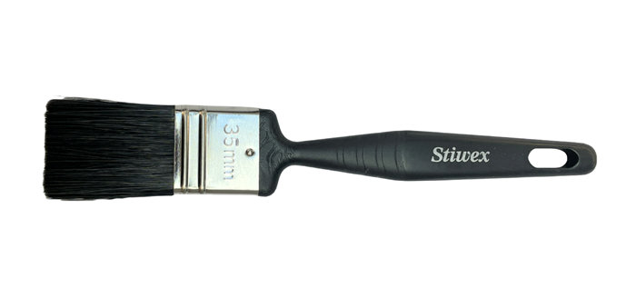 Pensel flat 35 mm gjenbruksplast - Stiwex